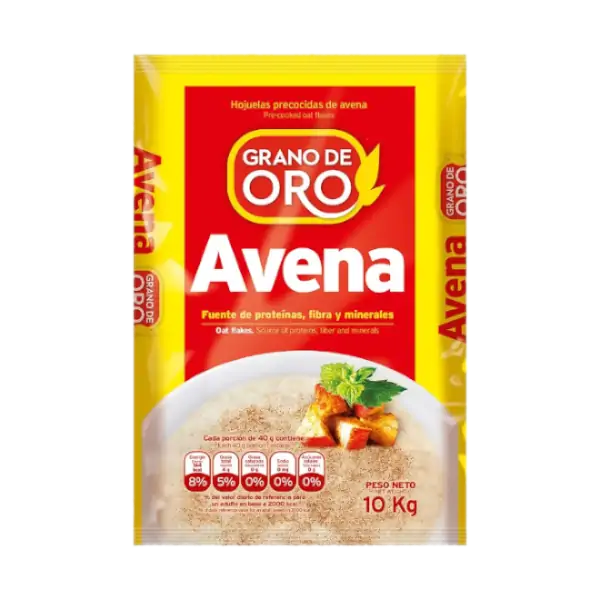 Avena Grano de Oro En Hojuelas Bolsa 10Kg
