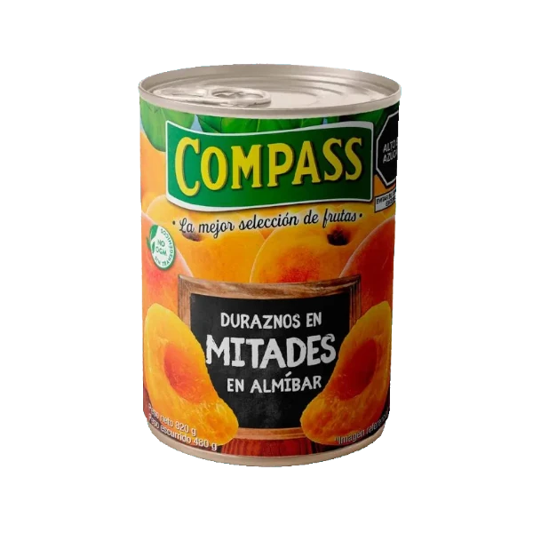 Conserva De Durazno Compass 820Gr