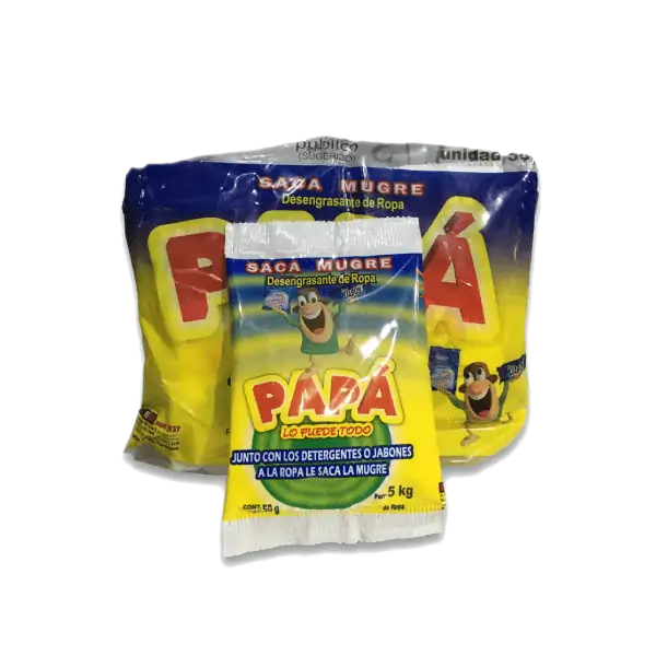Desengrasante de Ropa Papa Bolsa Pack x 12 Und (3Pack x 36Und)