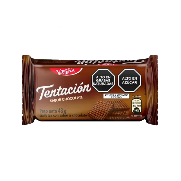 Galleta Tentacion Chocolate 43Gr Pack x 6 Und