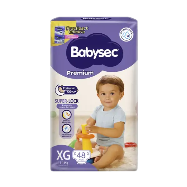 Pañal Babysec Empaque Individual XG x 48Und