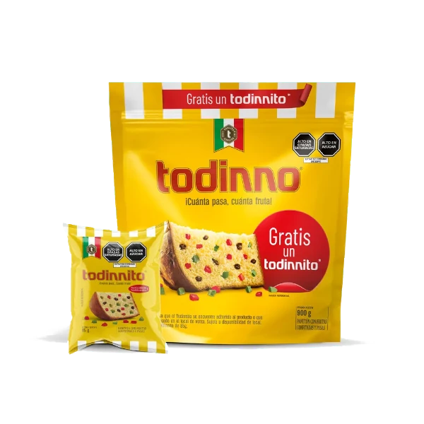 Paneton Todinno Bolsa 900Gr Más Todinnito