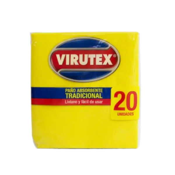 Paño Virutex Tradicional Amarillo Paq x 20Und