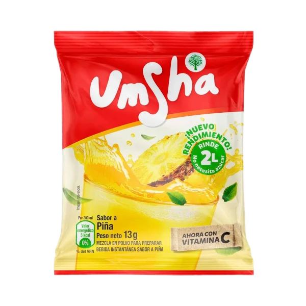 Refresco De Piña Umsha 12 Sobres x 13Gr